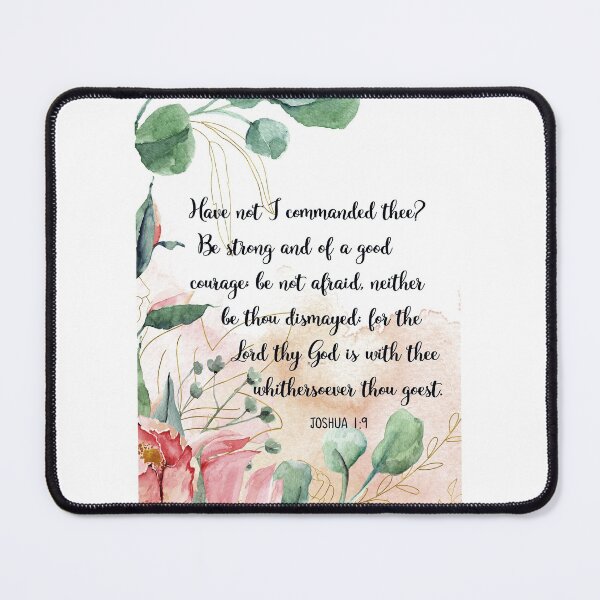 Item preview, Be Strong And Courageous, Joshua 1:9, Bible Verse, Watercolor Scripture,  designed and sold by Dzhenka-Balimez.
