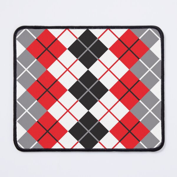 Item preview, Red, White and Grey Argyle Design designed and sold by Lisann.