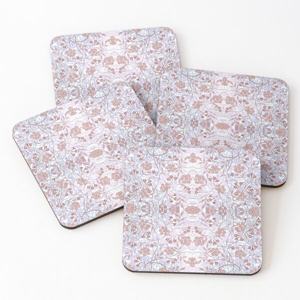 Item preview, Jasmine by William Morris - Pink Purple Brown Grey Floral Vintage Pattern Variation designed and sold by PatternPerfect.
