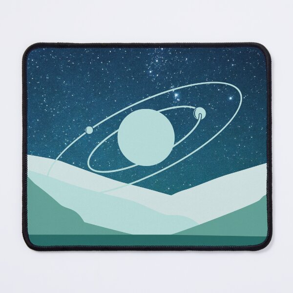 Item preview, Teal Cosmic Desert Galaxy Sticker and Shirt designed and sold by MiaDelelai.
