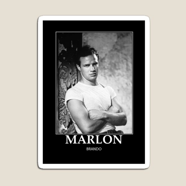 Vista previa del artículo con la obra «Marlon Brando - BW - D40», diseñado y vendido por DecoWords.