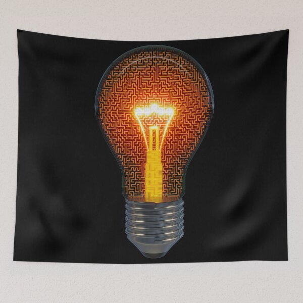 Item preview, Light Bulb In The Maze designed and sold by CGShirts.
