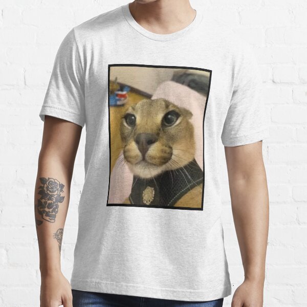 Big Floppa Meme Cat' Men's T-Shirt