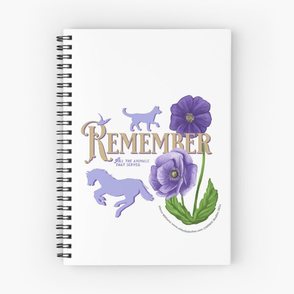 Item preview, The Purple Poppy in Remembrance of the Animals that also served designed and sold by SillWillStudios.