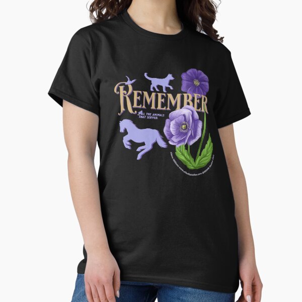 Item preview, The Purple Poppy in Remembrance of the Animals that also served designed and sold by SillWillStudios.