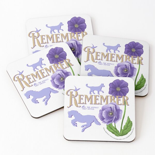 Item preview, The Purple Poppy in Remembrance of the Animals that also served designed and sold by SillWillStudios.