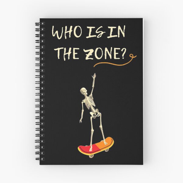 Item preview, WHO IS IN THE ZONE? Skateboarding Skeleton designed and sold by JoooyDesign.