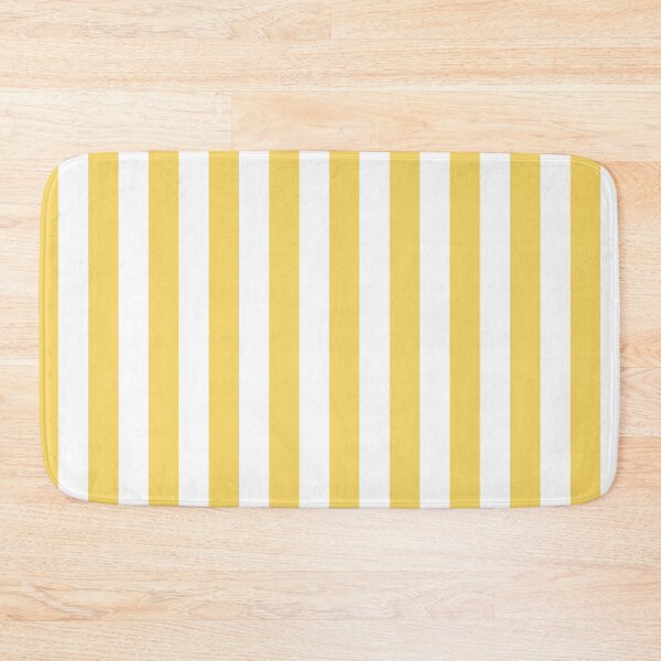 Item preview, Sunny Yellow and White Vertical Stripes Pattern designed and sold by Llawb.