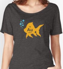 Periodic Table Elemental Gold Fish Women's Relaxed Fit T-Shirt