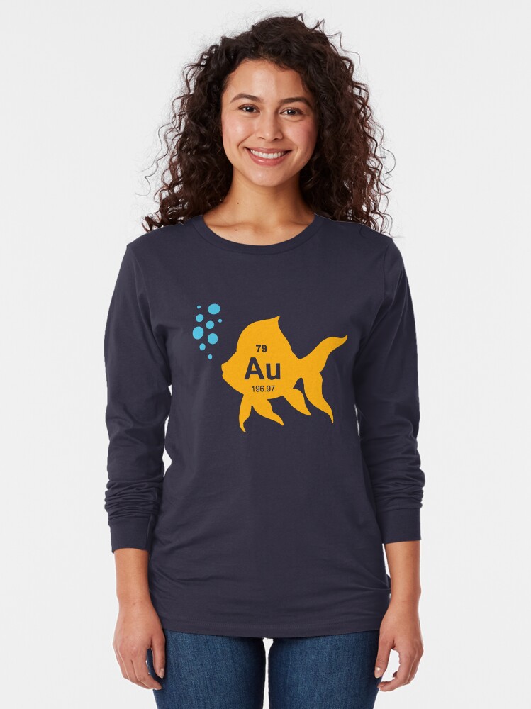 Thumbnail 2 von 5, Langarmshirt, blub! Wer liebt Goldfische nicht? Tolles Geschenk oder T-Shirt für Fisch- und Chemieliebhaber.
designt und verkauft von TheShirtYurt.