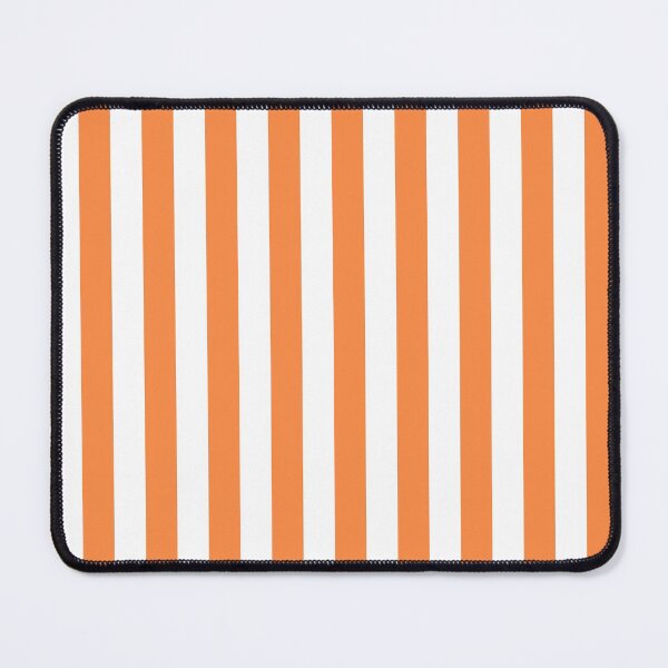 Item preview, Orange and White Vertical Stripes Pattern designed and sold by Llawb.