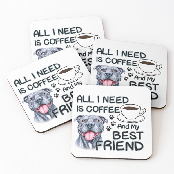 Item preview, Coffee & Friendship-Pit Bull designed and sold by designbyjodyb.