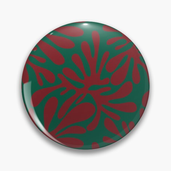 Item preview, Matisse style abstract bold red and green pattern designed and sold by IevaLiART.
