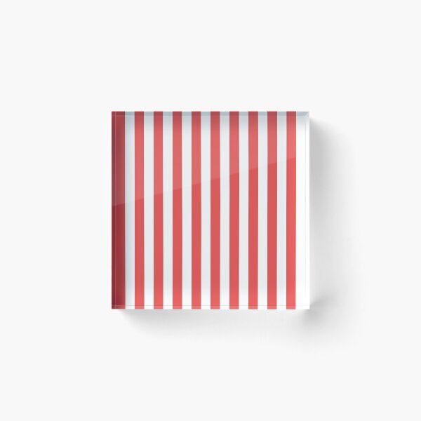 Item preview, Red and White Vertical Stripes Pattern designed and sold by Llawb.