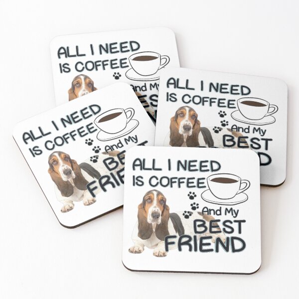 Item preview, Coffee & Friendship-Basset Hound designed and sold by designbyjodyb.