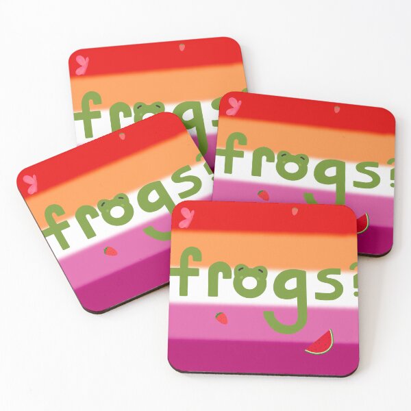 Item preview, Frogs lesbian flag designed and sold by artemisizzy.