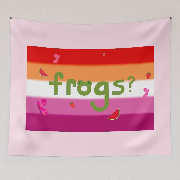 Item preview, Frogs lesbian flag designed and sold by artemisizzy.