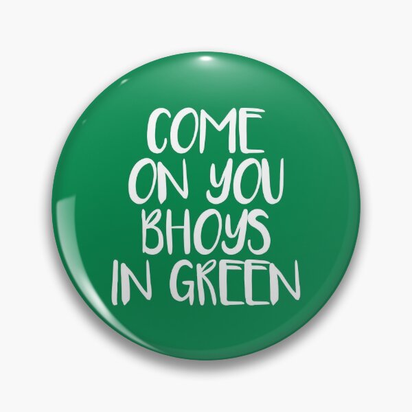 Item preview, COME ON YOU BHOYS IN GREEN, Glasgow Celtic Football Club White Text Design designed and sold by MacPean.