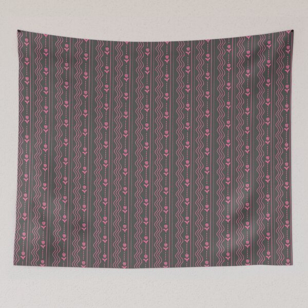 Item preview,  Wavy and Floral Gray Asparagus designed and sold by MC Art Studio.