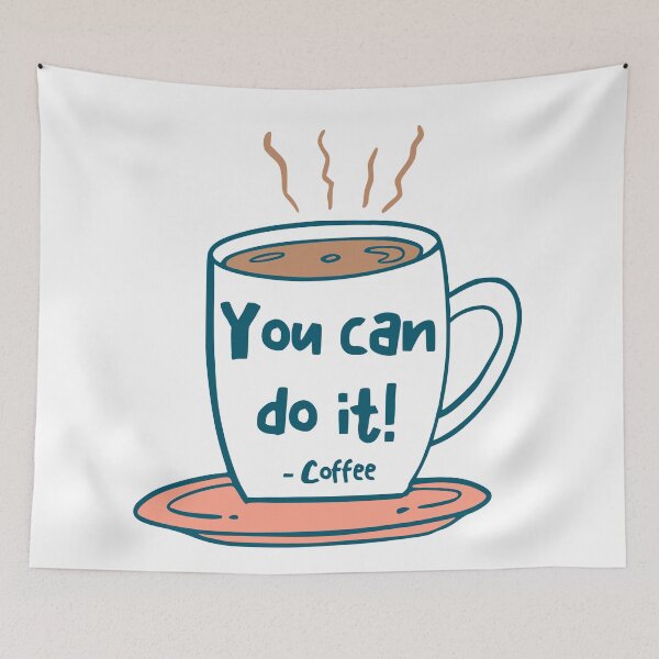 Item preview, You Can Do It Coffee Helps For Motivation designed and sold by StickerbashCo.