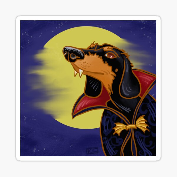 Item preview, Dashchund Dracula designed and sold by Kellydid.