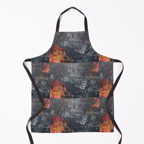 Item preview, Navy floral abstract, textured, art Flowers at Midnight designed and sold by Erin-J-Artistry.