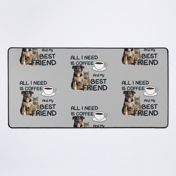 Item preview, Coffee & Friendship-Dog & Cat designed and sold by designbyjodyb.