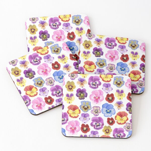 Item preview, Watercolor Pansies Pattern designed and sold by paintedpansy.