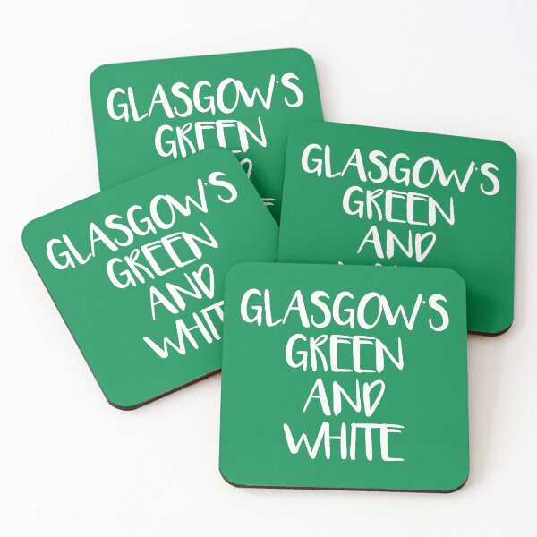 Item preview, GLASGOW'S GREEN AND WHITE, Glasgow Celtic Football Club White Text Design designed and sold by MacPean.