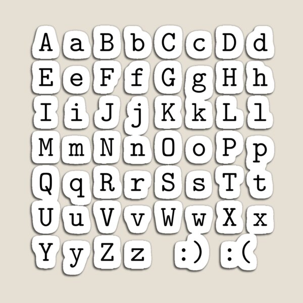 Item preview, alphabet letters, sticker pack designed and sold by julss-.