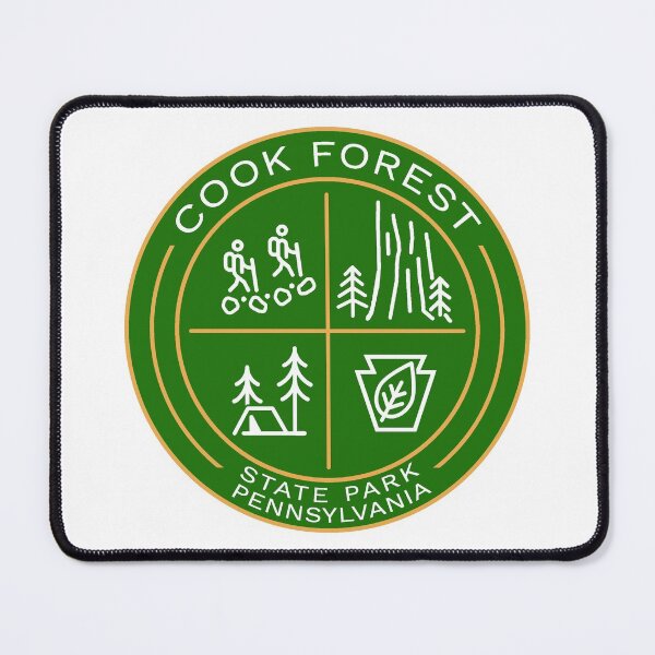 Item preview, Cook Forest State Park Heraldic Logo Green designed and sold by VanyaKar.