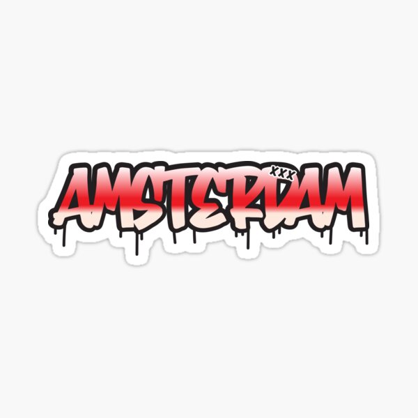 Greetings from Amsterdam Sticker for Sale by cristi9 in 2023