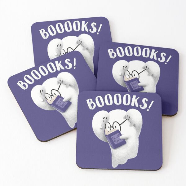 Item preview, Booooks! - Cute Ghost Reading The Book - Funny Book Lover designed and sold by ShyOwlet.