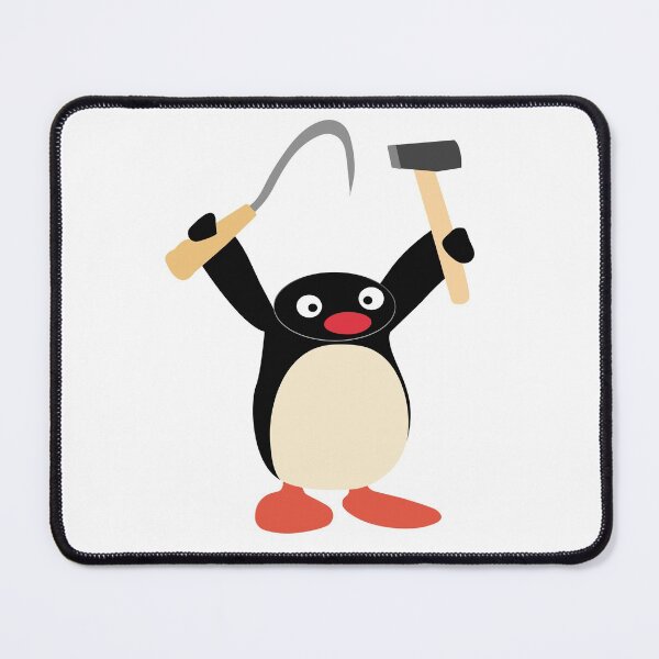 Item preview, Communist Pingu Hammer and Sickle meme designed and sold by gabyshiny.