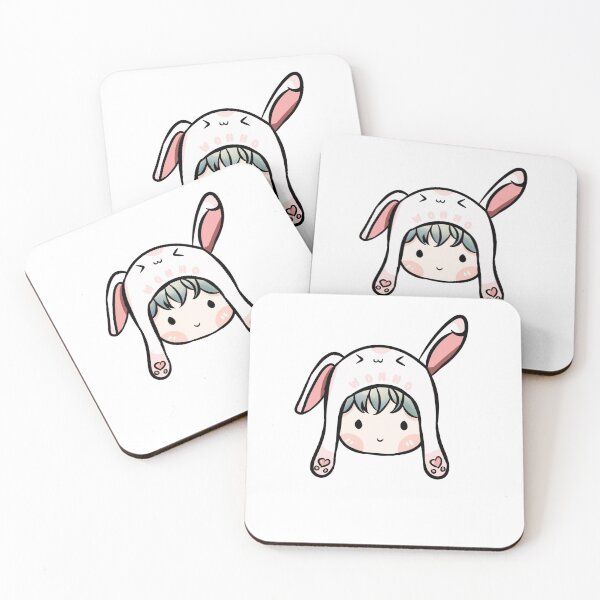 Item preview, Monsta X Bunny Wonho Chibi Sticker designed and sold by Chiseichii.