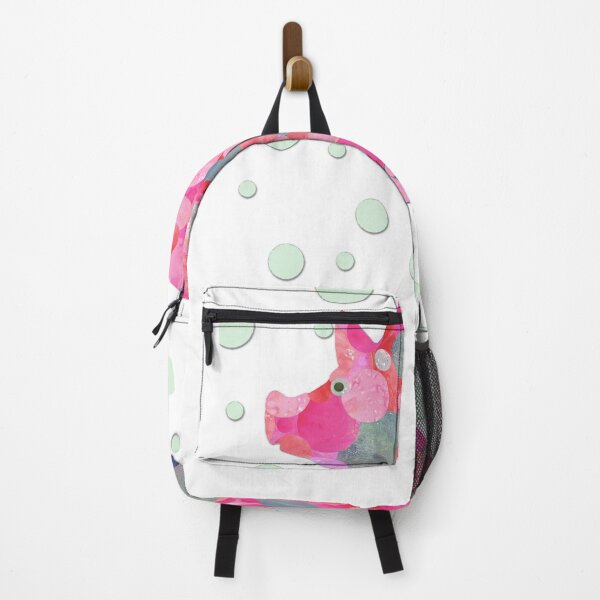 Item preview, Whimsical Pink Pig Polka Dot Art by Sharon Cummings designed and sold by Sharon Cummings Art.