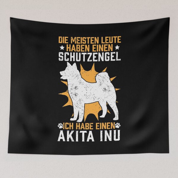 Item preview, Akita Inu Guardian Angel Japanese Dog saying designed and sold by madgrfx.