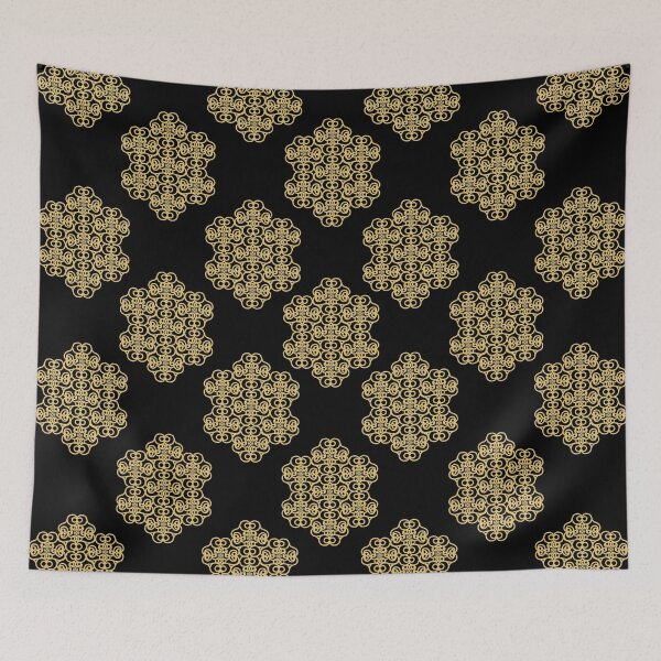 Item preview, Gold and Black Fancy Pattern designed and sold by mrtraz.