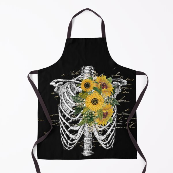Item preview, Skeleton Rib Cage Sunflowers Halloween Floral designed and sold by AlexaTees.
