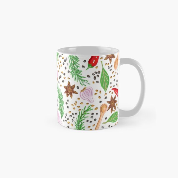 Item preview, Herbs and Spices in Gouache Pattern designed and sold by paintedpansy.
