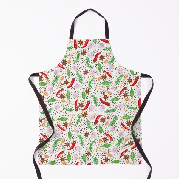 Item preview, Herbs and Spices in Gouache Pattern designed and sold by paintedpansy.