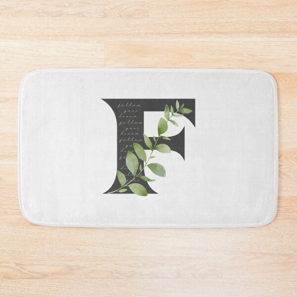 Item preview, Follow Your Dream with F Botanical Letter| Perfect Gift designed and sold by Cane Matha.