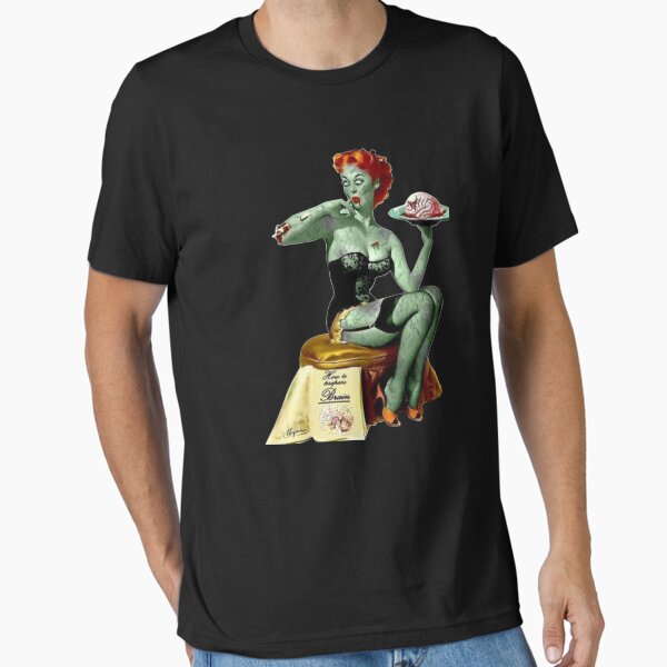 Artikel-Vorschau von Pin Up Girl Zombie Halloween Tag der Toten, designt und verkauft von AlexaTees.