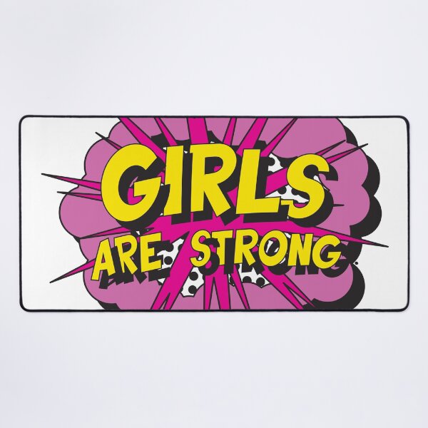 Item preview, GIRLS ARE STRONG in retro pop art style designed and sold by acidmit.