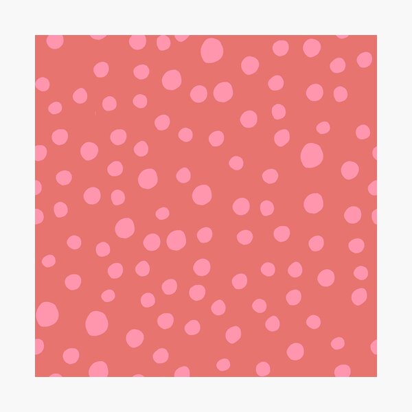 Item preview, Sun Spots in Rose Glasses- Block print organic polka dot designed and sold by wildhunt.