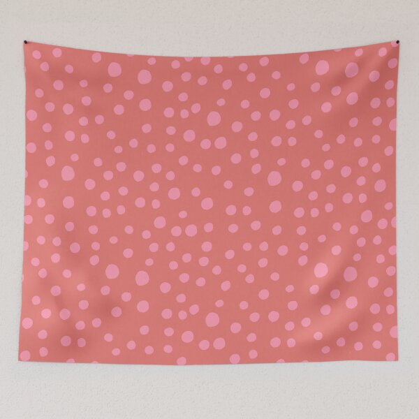 Item preview, Sun Spots in Rose Glasses- Block print organic polka dot designed and sold by wildhunt.