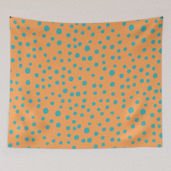 Item preview, Sun Spots in Tangy - Block print organic polka dot designed and sold by wildhunt.
