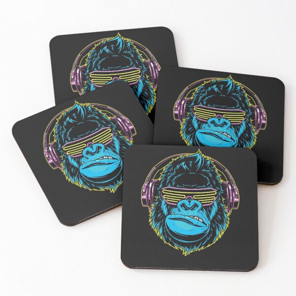 Item preview, Dj Gorilla Monkey Sunglasses Headphones Music  designed and sold by AlexaTees.