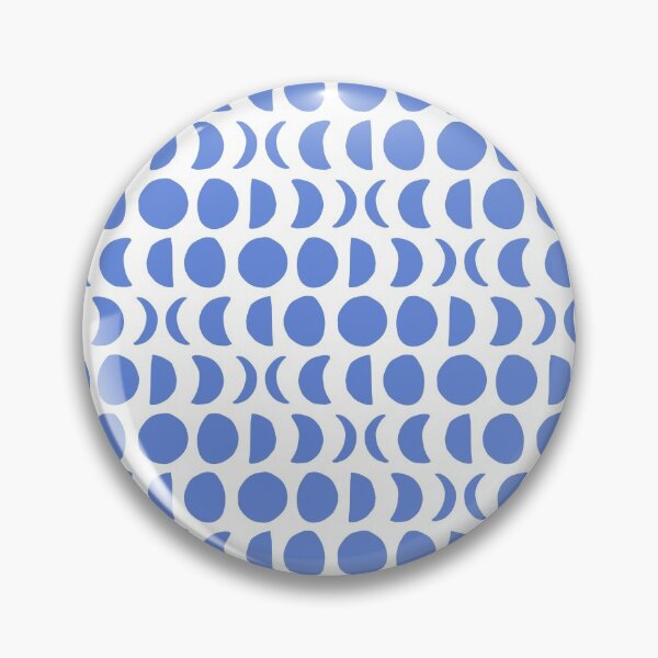 Item preview, Clear Night in Pool Water - Block print moon phase pattern designed and sold by wildhunt.