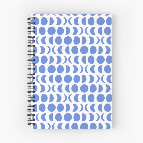 Item preview, Clear Night in Pool Water - Block print moon phase pattern designed and sold by wildhunt.